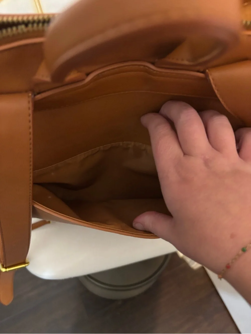Fawn design brown diaper bag unisex
